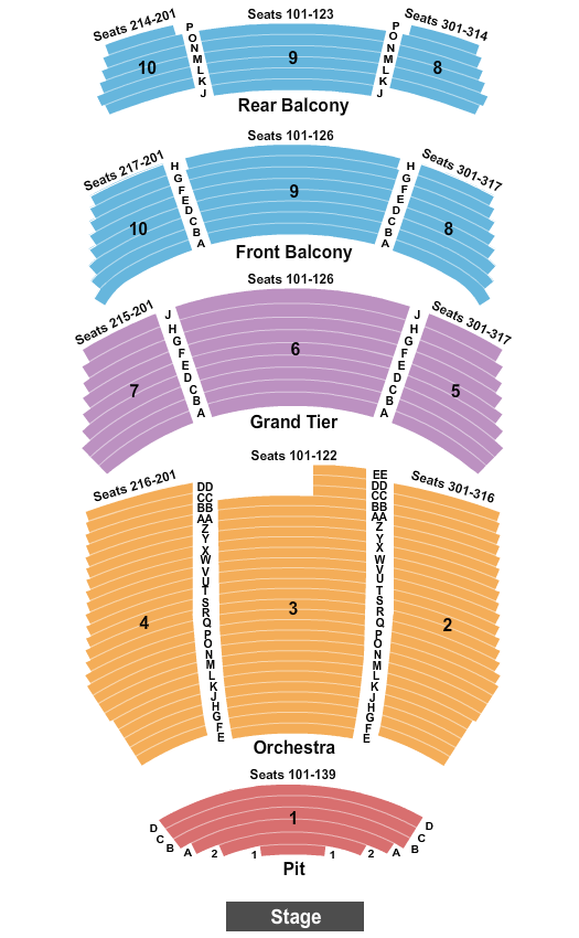 Durham Performing Arts Center Hamilton Seating Chart